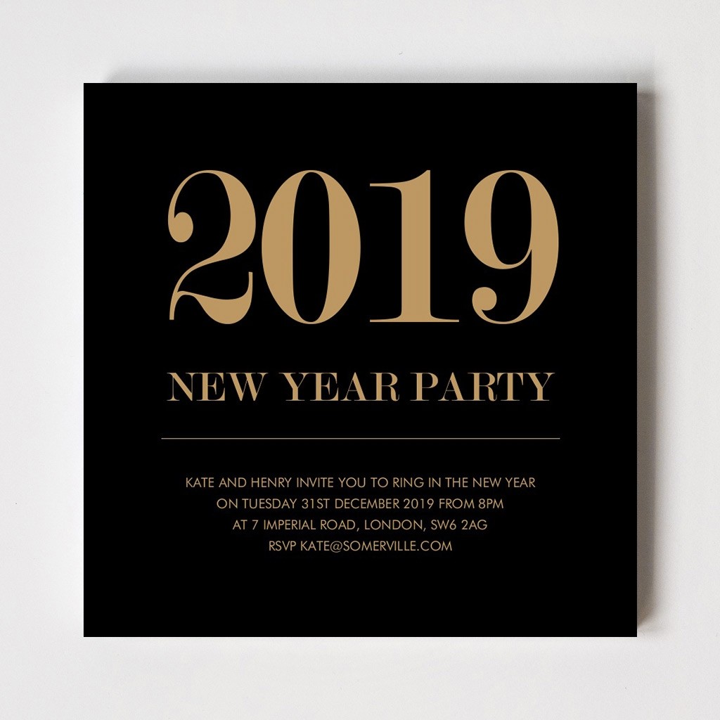 New Year Party Invites